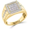 Outlet 😉 Men's Diamond Ring in 14K Yellow Gold by Effy® 👏