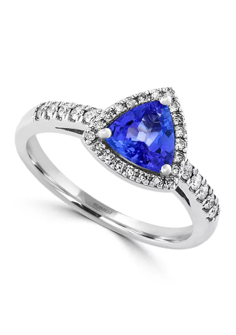 Best Pirce 🎁 1/5 ct. t.w. Diamond and 3/4 ct. t.w. Tanzanite Royalé Ring in 14K White Gold by Effy® ❤️ 1 Best Pirce 🎁 1/5 ct. t.w. Diamond and 3/4 ct. t.w. Tanzanite Royalé Ring in 14K White Gold by Effy® ❤️