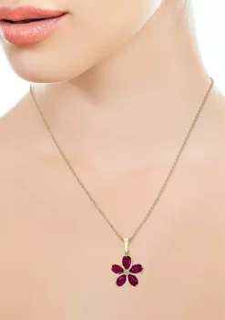 Best reviews of 🔥 2.85 ct. t.w. Ruby and 1/10 ct. t.w. Diamond Pendant Necklace in 14K Yellow Gold by Effy® ⌛ -Effy® Sales Shop Belk 4216