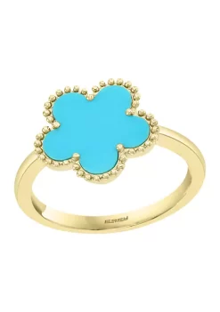 Wholesale 🎁 1.25 ct. t.w. Turquoise Ring in 14K Yellow Gold by Effy® 👍