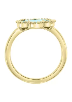 Wholesale 🎁 1.25 ct. t.w. Turquoise Ring in 14K Yellow Gold by Effy® 👍 -Effy® Sales Shop Belk 4227