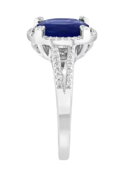 Promo 🔥 14K Yellow Gold Diamond and Natural Sapphire Ring by Effy® 💯 -Effy® Sales Shop Belk 4237