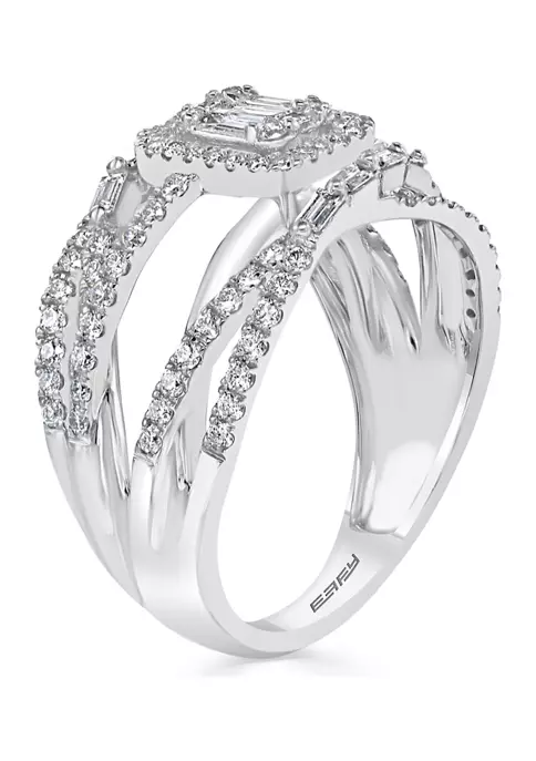 Coupon 🌟 1.1 ct. t.w. Diamond Ring in 14K White Gold by Effy® ❤️ 3 Coupon 🌟 1.1 ct. t.w. Diamond Ring in 14K White Gold by Effy® ❤️ - Image 3