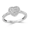 Promo 🎁 3/8 ct. t.w. Diamond Heart Ring in 14K White Gold by Effy® 😍