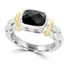 Coupon 🎉 Onyx Cable Ring in 18K Sterling Silver by Effy® ✨