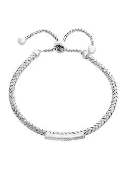 Outlet 🧨 Sterling Silver Diamond Bolo Bracelet by Effy® 👍