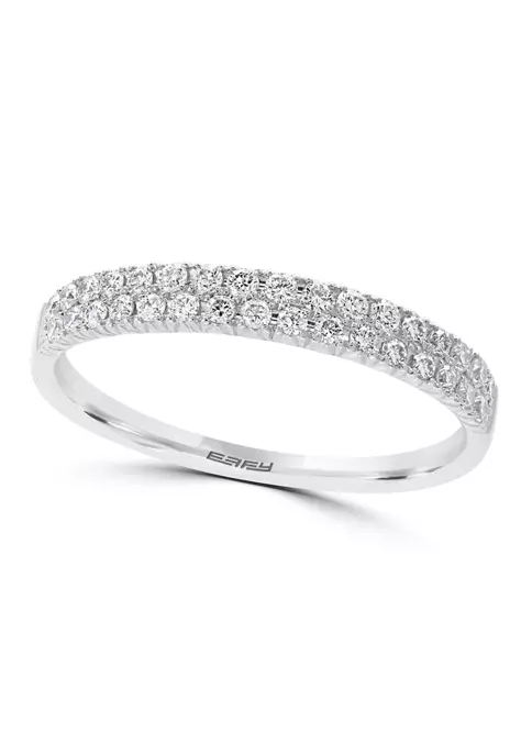 New ⭐ 3/8 ct. t.w. Diamond Band in 14K White Gold by Effy® 👏 1 New ⭐ 3/8 ct. t.w. Diamond Band in 14K White Gold by Effy® 👏