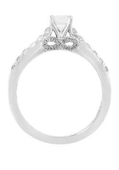 Hot Sale 😀 3/4 ct. t.w. Diamond Infinite Love Engagement Ring in 14k White Gold by Effy® 😀 -Effy® Sales Shop Belk 4384