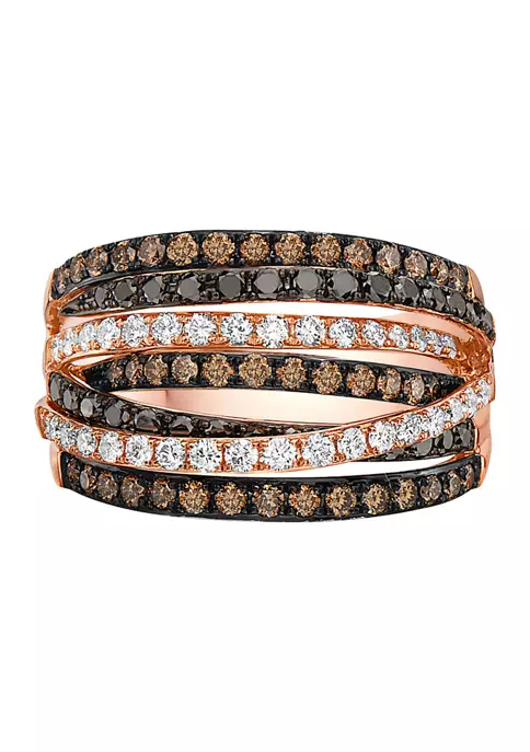 Best Sale ❤️ Confetti 1.36 ct. t.w. Diamond Ring in 14K Rose Gold by Effy® ⭐ 2 Best Sale ❤️ Confetti 1.36 ct. t.w. Diamond Ring in 14K Rose Gold by Effy® ⭐ - Image 2