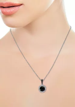 Wholesale 😀 14K White Gold 1.25 ct. t.w. White and Black Diamond Pendant Necklace by Effy® 💯 -Effy® Sales Shop Belk 4442