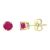 Cheapest ⭐ Amoré 1.14 ct. t.w. Ruby Earrings in 14K Yellow Gold by Effy® ⌛