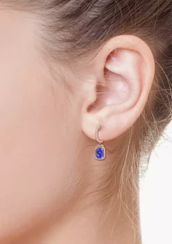 Best Sale 😀 1/3 ct. t.w. Diamond and 2.76 ct. t.w. Tanzanite Earrings in 14K Rose Gold by Effy® 🥰 -Effy® Sales Shop Belk 4464