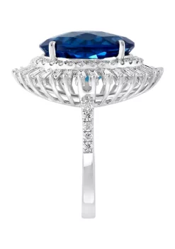 Promo ⭐ 1.23 ct. t.w. Diamond and 8.85 ct. t.w. London Blue Topaz Ring in 14K White Gold by Effy® 👏 9 Promo ⭐ 1.23 ct. t.w. Diamond and 8.85 ct. t.w. London Blue Topaz Ring in 14K White Gold by Effy® 👏 -Effy® Sales Shop Belk 4497