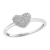 Promo ⭐ 1/8 ct. t.w. Diamond Heart Ring in Sterling Silver by Effy® 😀
