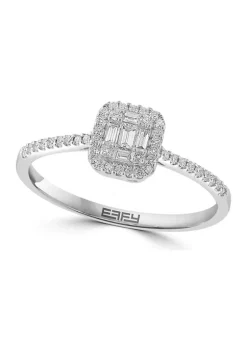 Budget 🎉 1/4 ct. t.w. Diamond Ring in 18K White Gold by Effy® 🎉
