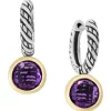 Wholesale ⌛ 1/10 ct. t.w. Diamond and 2.55 ct. t.w. Amethyst Sterling Silver Earrings by Effy® ❤️