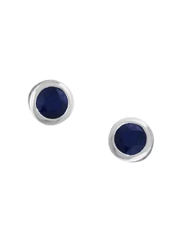 Best Pirce 🤩 1.14 ct. t.w. Sapphire Stud Earrings in 14K White Gold by Effy® 🎉 -Effy® Sales Shop Belk 4521