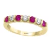 Brand new 😀 1/4 ct. t.w. Diamond and 1/2 ct. t.w. Ruby Ring in 14K Yellow Gold by Effy® 😍