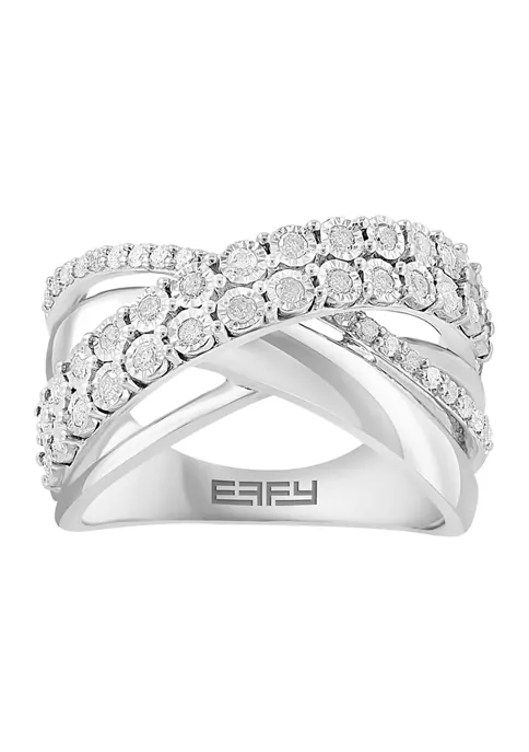 Deals 🥰 1/2 ct. t.w. Diamond Ring in Sterling Silver by Effy® 🧨 1 Deals 🥰 1/2 ct. t.w. Diamond Ring in Sterling Silver by Effy® 🧨