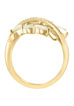 New ✨ 14K Yellow Gold Diamond and Opal Ring by Effy® 👍 8 New ✨ 14K Yellow Gold Diamond and Opal Ring by Effy® 👍 -Effy® Sales Shop Belk 4556