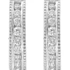 Deals 🤩 1/5 ct. t.w. Diamond Hoop Earrings in 14K White Gold by Effy® 🎉