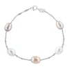 Coupon 👏 Multi Color Freshwater Pearl Bracelet in Sterling Silver by Effy® 💯