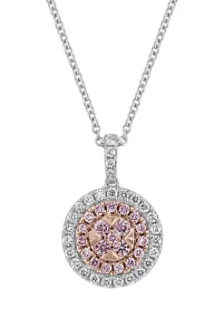 Wholesale ✨ 1/2 ct. t.w. Diamond Rose Pendant Necklace in 14K Two Tone Gold by Effy® 🧨