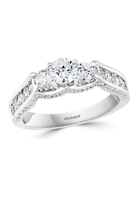 Best deal 🤩 1.5 ct. t.w. Diamond Ring in 14K White Gold by Effy® 🔔 2 Best deal 🤩 1.5 ct. t.w. Diamond Ring in 14K White Gold by Effy® 🔔 - Image 2