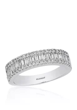 New 🎉 1/2 ct. t.w. Baguette Diamond Ring in 14K White Gold by Effy® 😍