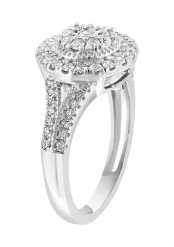 Coupon 🛒 5/8 ct. t.w. Diamond Miracle Set Cluster Ring in Sterling Silver by Effy® 🧨 5 Coupon 🛒 5/8 ct. t.w. Diamond Miracle Set Cluster Ring in Sterling Silver by Effy® 🧨 -Effy® Sales Shop Belk 4675