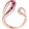 Discount 🎁 14K Rose Gold 3/8 ct. t.w. Diamond and 1.04 ct. t.w. Natural Ruby Ring by Effy® 💯