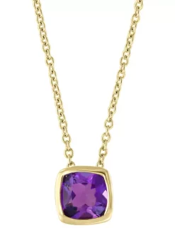 Flash Sale 🔥 1 ct. t.w. Amethyst Necklace in 14K Yellow Gold by Effy® ❤️