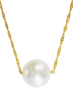 Brand new ⭐ 14k Yellow Gold Freshwater Pearl Pendant Necklace by Effy® 🧨