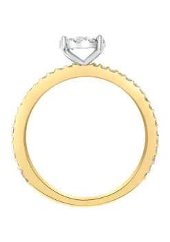 Best Pirce 💯 1/2 ct. t.w. Diamond Cluster Ring in 14K Yellow and White Gold by Effy® 🎉 -Effy® Sales Shop Belk 4760