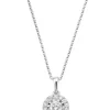 Outlet 🛒 10K White Gold Diamond Cluster Pendant by Effy® ⌛