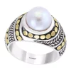 Brand new 😀 Sterling Silver/18K Yellow Gold 9 Millimeter Freshwater Pearl Ring by Effy® 👏