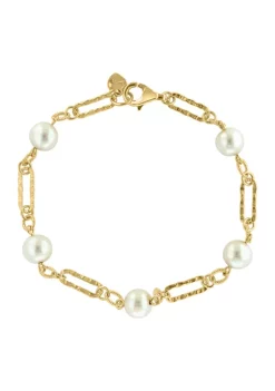 Cheap 🥰 Freshwater Pearl Bracelet in Gold Over Sterling Silver by Effy® ❤️ -Effy® Sales Shop Belk 4788