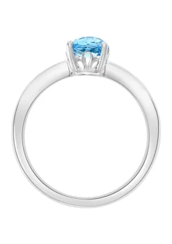 Wholesale 😀 1 ct. t.w. Blue Topaz Ring in 14k White Gold by Effy® 🛒 -Effy® Sales Shop Belk 4797