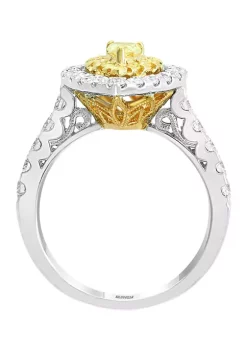 Best deal 🔔 1.21 ct. t.w. Cluster Diamond Ring with White and Natural Yellow Diamonds in 18K White and Yellow Gold by Effy® 🌟 8 Best deal 🔔 1.21 ct. t.w. Cluster Diamond Ring with White and Natural Yellow Diamonds in 18K White and Yellow Gold by Effy® 🌟 -Effy® Sales Shop Belk 480
