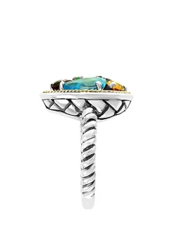 Cheap ❤️ Amethyst, Blue Topaz, Citrine, Rhodolite, Tsavorite Ring in Sterling Silver and 18k Yellow Gold by Effy® 🎁 -Effy® Sales Shop Belk 4834