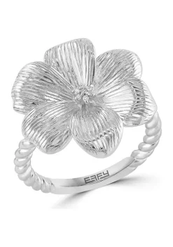 New 🛒 Diamond Flower Ring in Sterling Silver by Effy® ✨ 7 New 🛒 Diamond Flower Ring in Sterling Silver by Effy® ✨ -Effy® Sales Shop Belk 4858