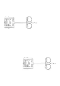 Best Pirce 🤩 Lab Created 14K White Gold Lab Grown Diamond Earrings (With 3/4 ct. t.w. Center Size Each) by Effy® ❤️ -Effy® Sales Shop Belk 4883