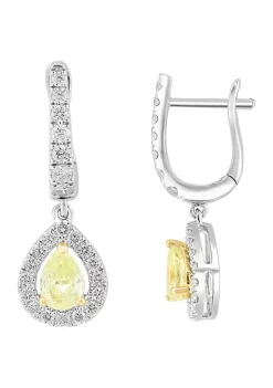 Brand new 🧨 1.03 ct. t.w. Diamond Earrings in 14K White Gold by Effy® ⌛