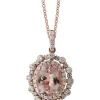 Deals 🎁 14K Rose Gold Diamond and Morganite Pendant Necklace by Effy® ✨