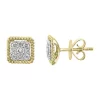 Budget 👍 1/3 ct. t.w. Diamond Square Earrings in 18K Yellow Gold by Effy® 🛒
