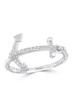 Deals 👍 1/8 ct. t.w. Diamond Ring in 14K White Gold by Effy® ✨