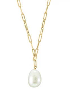 Cheapest 🧨 13 Millimeter Freshwater Pearl Necklace in 14K Yellow Gold by Effy® 🧨 -Effy® Sales Shop Belk 4974