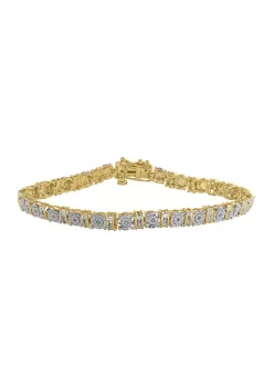 Flash Sale ⭐ 1/5 ct. t.w. Diamond Bracelet in Gold Over Sterling Silver by Effy® 🎉 -Effy® Sales Shop Belk 498