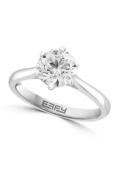 Best Pirce 🧨 Lab Created 14K White Gold Lab Grown Diamond Ring (With 1.47 ct. t.w. Center Size) by Effy® 🧨