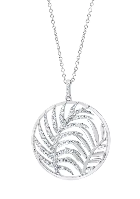 Coupon 🌟 1/2 ct. t.w. Diamond Pendant Necklace in 14K White Gold by Effy® ✨ 1 Coupon 🌟 1/2 ct. t.w. Diamond Pendant Necklace in 14K White Gold by Effy® ✨